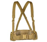 Syglawnd Molle Belt, Battle Belt with X-Shaped Suspenders Free Straps Heavy Duty Airsoft Combat Padded Molle for Men