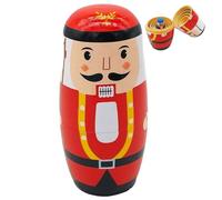 Syglawnd Nutcracker Doll, Russian Nesting Dolls Set, 5Pcs/Set 5.5" Cute Nutcracker Nesting Dolls, Wooden for Kids, Traditional Matryoshka Doll, Decor