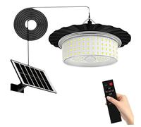 Syglawnd Solar Pendant Lights Outdoor, 224 LED Solar Pendant Light with Moving Sensor, Light with Remote Control, Lights Outdoor for Shed, Camping