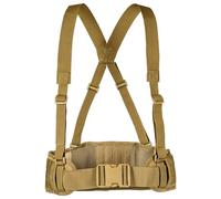 Syglawnd War Belt, Battle Belt with X-Shaped Suspenders Free Straps Heavy Duty Airsoft Combat Padded Molle for Men
