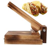 Syglawnd Wooden Tortilla Press Efficient for Pie Ravioli Empanadas, Wood Pie Maker Dumpling Wrapper Maker Kitchen Gadget