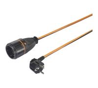 Sygonix Cable Extension 16A 5m Black/Orange lockable SY-5597568