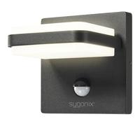 Sygonix Outdoor LED Wall Light with motion detector 10.8W black SY-6028442