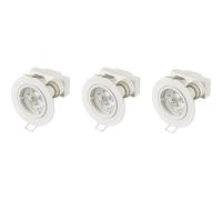 sygonix SY-6417588 LED-Einbauleuchte 3er Set LED GU10 3W white