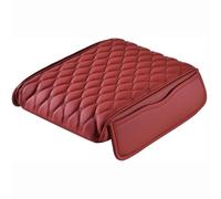 SYGWC For DS 4 Car Armrest Cushion,Leather Universal Auto Center Console Pad,Wear Resistant Protection Middle Console Cover (Wine Red)