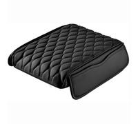 SYGWC For Infiniti Q60 Car Armrest Cushion,Leather Universal Auto Center Console Pad,Wear Resistant Protection Middle Console Cover (Black)