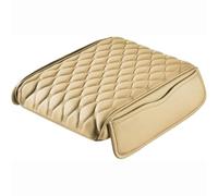 SYGWC For Volvo V90 Car Armrest Cushion,Leather Universal Auto Center Console Pad,Wear Resistant Protection Middle Console Cover (Beige)