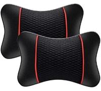 SYGWN Car Neck Pillow Headrest for Mercedes-AMG GT 2-seats 2015 2016 2017 2018 2019 2020 2021, 2 Pcs Car Neck Support Pillow Car Accessories Adjustable,Black