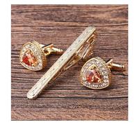SYGZMY Men's Tie Clip Cufflink Set Gift Box Sleeve Nail Tie Clip Business(black-Soul Eater1)