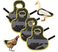 SYH&AQYE Chicken Reflective Vest, Chicken Harness Hen, Chicken Clothes Poultry Pet Vest with Reflective Band for Chicken Duck Geese(Camouflage)
