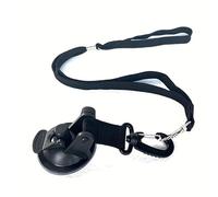 SYH&AQYE Dog Bathing Tether with Heavy Suction Cup, Dog Grooming Tub Restraint Soft Nylon Leash for Pet Dog Cat Shower and Grooming(black)