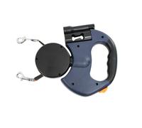SYH&AQYE Double Retractable Dog Lead, Non Slip Handle Dog Leads Tangle Free Extended One Click Quick Lock One-Click Quick Lock & Built-in Poop Bag Dispenser
