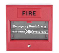 SYH&AQYE Emergency Exit Fire Alarm Button, Red Sign Emergency Stop Button, Release Security Glass Break Alarm Switch for Business Security Fire Panic Box
