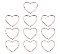 SYH&AQYE Metal Heart Shape Keychain, Heart Jewelry Connectors Open Bezels for Bracelets Necklace DIY Making, (rose gold)