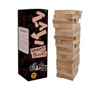 SYH Naughty Blocks - Adult Couple's Game With 54 Flirty & Fiery Challenges, Stacking Tower With Intimate Dares for Date Night, Anniversary, Valentine's Day Gift
