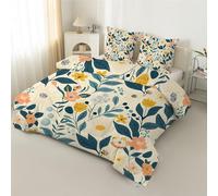 Syhi Qlty Daisy Floral King Size Duvet - Multicolor Coverless Duvet King Size Soft Quilt lightweight Comforter Sets for all Seasons and Machine Washable - King 230x220cm AL1 H220