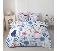 Syhi Qlty Jungle Single Duvet - Colorful Reversible Coverless Animals Duvet Quilt Soft lightweight Comforter Sets for all Seasons and Machine Washable - Single 135x200cm AZ109