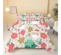 Syhi Qlty pink Coverless Double Duvet 4.5 Tog Reversible, Decorations Noël Comeforter Set for All Season Lightweight Machine Washable Double Quilt 200x200cm V83