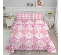 Syhi Qlty Single Duvet Easy Care Patchwork Reversible Coverless Duvet Quilt Soft lightweight Duvet, Comforter Sets for all Seasons and Machine Washable - Single 135x200cm AM4