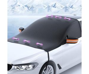 SYHNEKLA Magnetic Car Windscreen Cover for Aston Martin Rapide (2010 2011 2012 2013 2014 2015 2016 2017 2018 2019 2020 2021 2022 2023 2024), Dust Water Resistent Snow Ice Frost