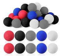 Syhood 24 Pieces Knee Hockey Balls for Kids Mini Soft Foam Hockey Balls for Indoor Floor Mini Stick Nets Party, Assorted Colors, 2 Inch (Mixed Color)