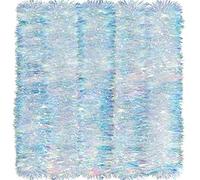 Syhood 26.2 Feet Christmas Tinsel Garland Iridescent Metallic Hanging Garland for Christmas Tree Fireplace Mantle Home Decoration