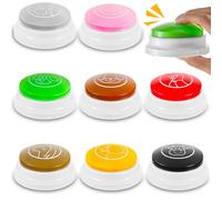 Syhood 8 Pcs Animal Sounds Buzzer for Trivia Games, Answer Buzzers for Classroom, Feud Jeopardy Buzzer Button with Lights and Sounds for Classroom Party Teacher Game Show(Classic Style)