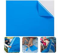 Syhood Extra Large Pool Liner Repair Patch 2.8 ft x 4.1 ft Blue Self Adhesive Vinyl Pool Patch Repair Kit for Christmas Bounce House Above Ground Pools Inflatable Floats Toys Snow Tube