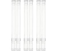 Syhood Invisible Clear Bra Straps Soft Transparent Replacement Shoulder Straps Non-Slip Adjustable Straps for Women Strapless Bras(3 Pairs,15 mm)