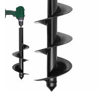 SYITCUN 9x40cm Garden Hole Digger Auger for Planting Bulbs & Seedlings, Heavy Duty Extended Spiral Auger Drill Bit, Powerful Planting Auger, Long Handle Garden Bulb Planter Tool