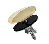 SyiXute 1 Pcs Sink Hole Cover, 2 Inch Stainless Steel Kitchen Sink Tap Faucet Hole Cover, Good Sealing for Leakage Prevention (Gold)