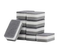 SyiXute 10 Pcs Magic Eraser Sponge,Chemical-Free Magic Sponges,Extra Thick Melamine Sponges in Bulk for All Surface - Bathroom,Kitchen,Wall Cleane