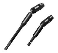 SyiXute 2 Pcs Magnetic Drill Bit Holders,1/4" Hex Pivoting Bit Holder,92mm & 144mm Quick Release Flexible Screw Drill Tips Holder Extender for Narrow Spaces or Corners