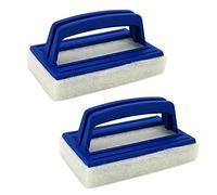 SyiXute 2 Pcs Pool Wall Brush,Sponge Pool Scrubbing Brush,Pool Waterline Scrubbing Brush,Soft Hot Tub Cleaning Brush with Handle for Spas Swimming Pool Fish Tank