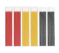 SyiXute 36 Pcs Carpenter Pencil Refills 2.8mm,Deep Hole Mechanical Construction Pencil Refill,Solid Pencil Refills for Drawing Making Scribering Woodworkin,Carpenter Mark Pencils (Multicoloured)