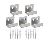 SyiXute 5 Pcs Ceramic Tiles Display Wall Hooks,Ceramic Tile Display Bracket Stainless Steel,Ceramic Tile Wall Hook with Screws,for Mirror,Hanging Picture,Ceramic,Bathroom,Kitchen (Silver)