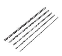 SyiXute 5 Pcs Extra Long Drill Bits,High-Speed Steel HSS Twist Drill Bit Set,150 mm Professional Long Twist Bits for Wood Metal Aluminum Plastic (2/3/3.5/4/5 mm Diameter)