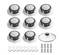 SyiXute 8 Pcs Universal Pot Lids Handle,Heat-Resistant Cooking Pot Pan Lids Replacement Knob,Stainless Steel Kitchen Pot Lid Handle Knob with Screws