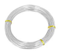 SyiXute Aluminium Craft Wire, 1mm x 50m, Silver, Jewellery Wire, DIY Sculptures, Jewelry Making, Wire Weaving and Wrapping
