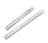 SYJINHUASY 2 PCS Metal Ruler Set, 8/12 Inch Rulers Steel Ruler Shatterproof Ruler 20 30cm Measuring Ruler Tool for Student School Office Teaching Ruler