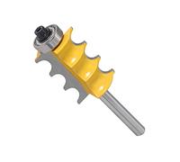 SYJY-SHOP 1PC 6mm Shank 1/4 Inch Shank Furniture Trim Molding Router Bit Triple Bead/Triple Flute Large Molding Router Bit Set Line Knife Woodworking Cutter (Cutting Edge Length : 6mm shank)