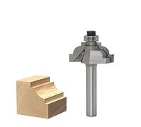 SYJY-SHOP 1pc Classical Cove Edge Forming Router Bit, 1/2" 1/4 Shank - 3/16" Radius Wood Cutting Tool Woodworking Router Bits (Cutting Edge Length : NO4)