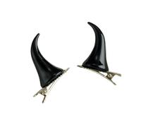 SYJYM 1pair Goth Horn Hairpin Carnivals Hair Clip Halloween Hairpin for Girl