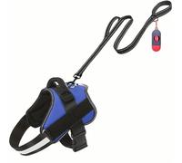 SYJYM 3pcs Dog Walking Harness Leash Set with Poop Bags Adjustable Chest Back Strap Pet Accessories Adjustable Strap Harness