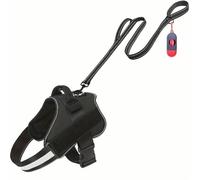SYJYM 3pcs Dog Walking Harness Leash Set with Poop Bags Adjustable Chest Back Strap Pet Accessories Adjustable Strap Harness