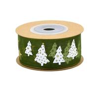 SYJYM 3roll Five-Pointed Star Gold-Stamped Ribbon Christmas Decoration Gift Packaging Powdered Christmas Tree Ribbon 5 Meters