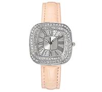 SYJYM Fashion Simple Square Ladies Full Star Diamonds Quartz Watch Casual Green Leather Dress Women's Clock Wristwatch