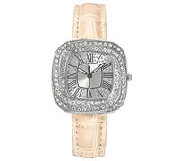 SYJYM Fashion Simple Square Ladies Full Star Diamonds Quartz Watch Casual Green Leather Dress Women's Clock Wristwatch