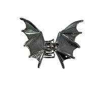 SYJYM Halloween Skeleton Hair Claw Clips for Women Jewelry Accessories Black Silver Gold Big Barrette Headwear