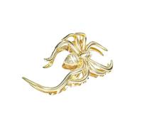 SYJYM Halloween Skeleton Hair Claw Clips for Women Jewelry Accessories Black Silver Gold Big Barrette Headwear